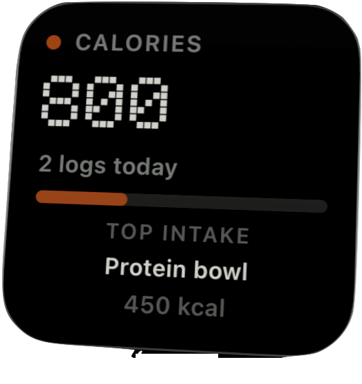 Fitlane Home Screen calories widget